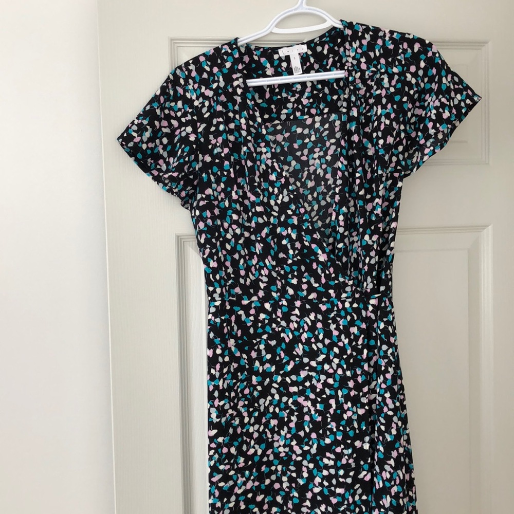 never worn! short sleeve wrap dress